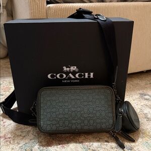Coach Deep Green Shoulder Purse